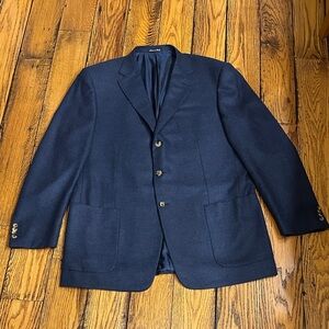 PAL ZILERI Deep Blue 3 Button Men's Blazer Italian Size 58 L /US Size 48L